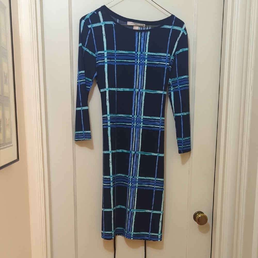 Blue Plaid Dress